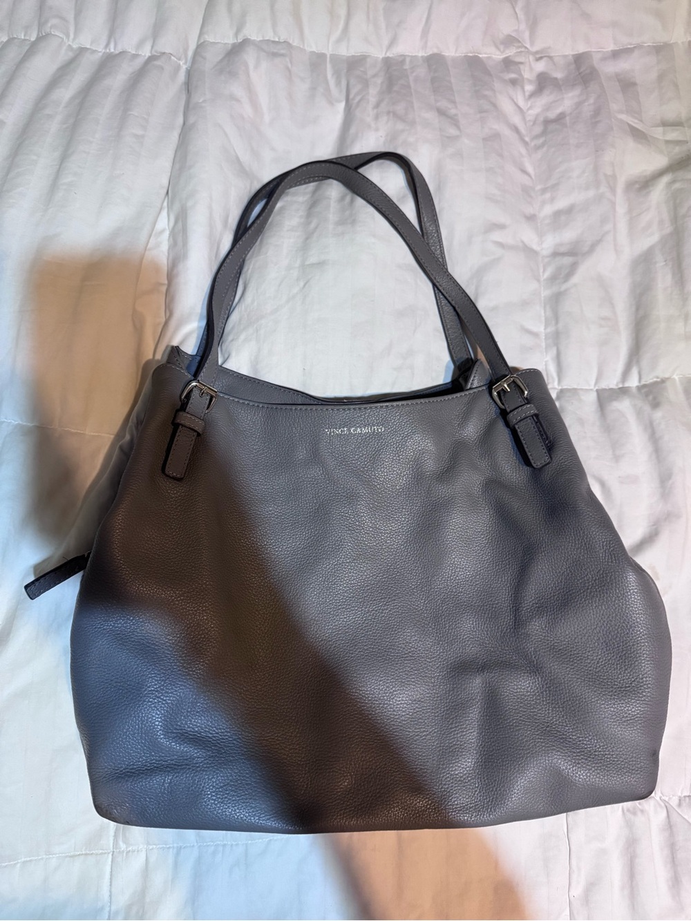 Vince Camuto Gray Leather Bag